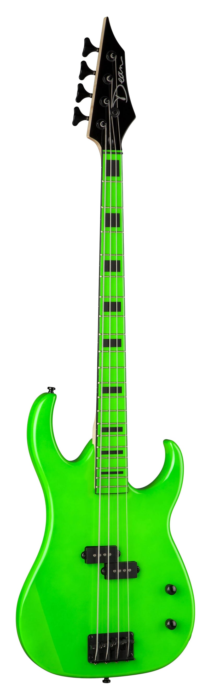 Dean Custom Zone Nuclear - Green Bass Guitar