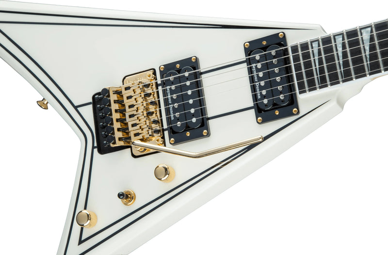 Pro Series Rhoads RR3 Ebony Fingerboard Ivory with Black Pinstripes