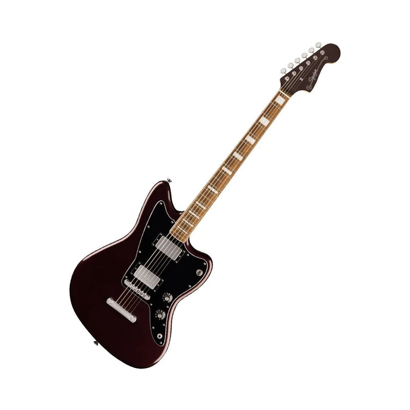 Squier Paranormal Baritone Jazzmaster HH Laurel Fingerboard Electric Guitar - Oxblood