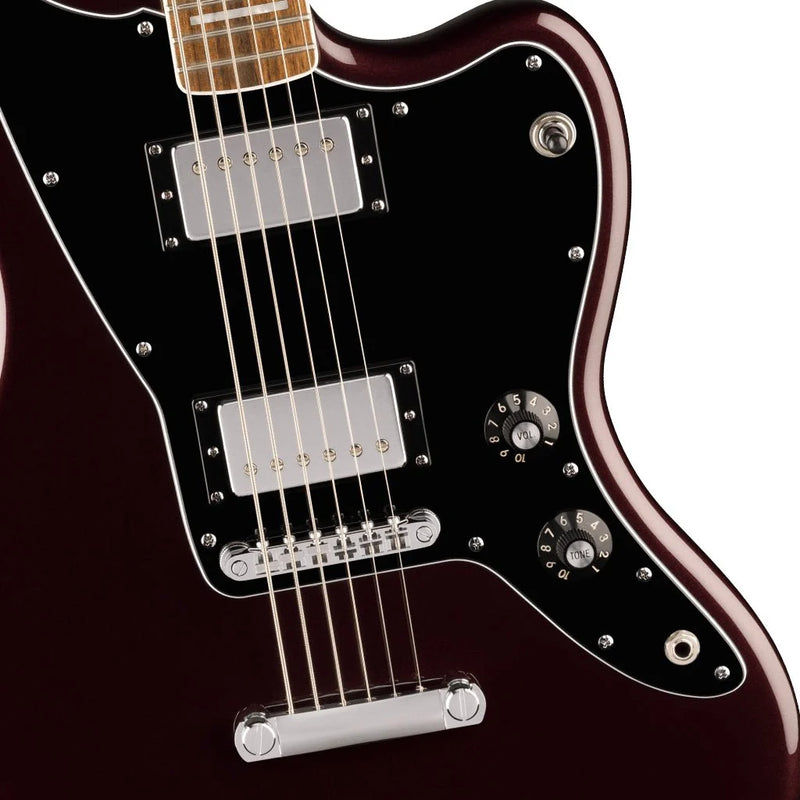 Squier Paranormal Baritone Jazzmaster HH Laurel Fingerboard Electric Guitar - Oxblood