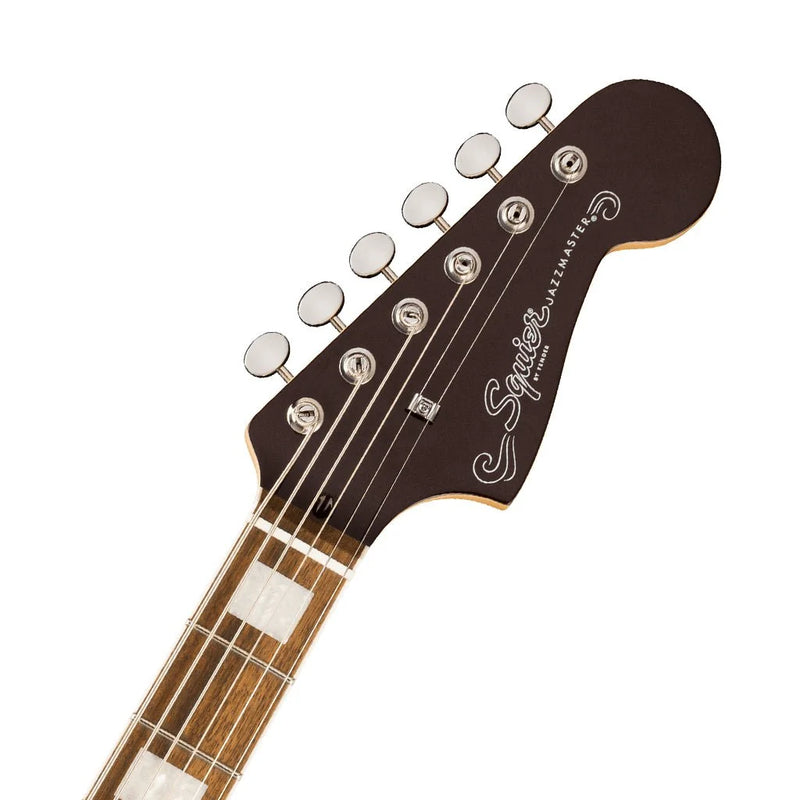 Squier Paranormal Baritone Jazzmaster HH Laurel Fingerboard Electric Guitar - Oxblood