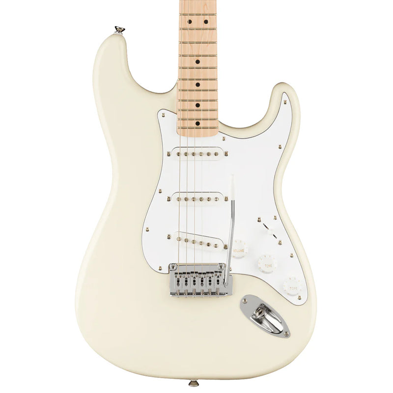 Affinity Series Stratocaster Maple Fingerboard White Pickguard Olympic White