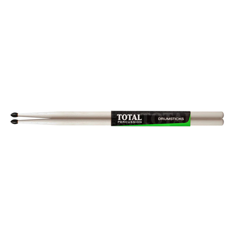 Total Percussion 5A Wood Tip Drum Sticks - Glow in the Dark
