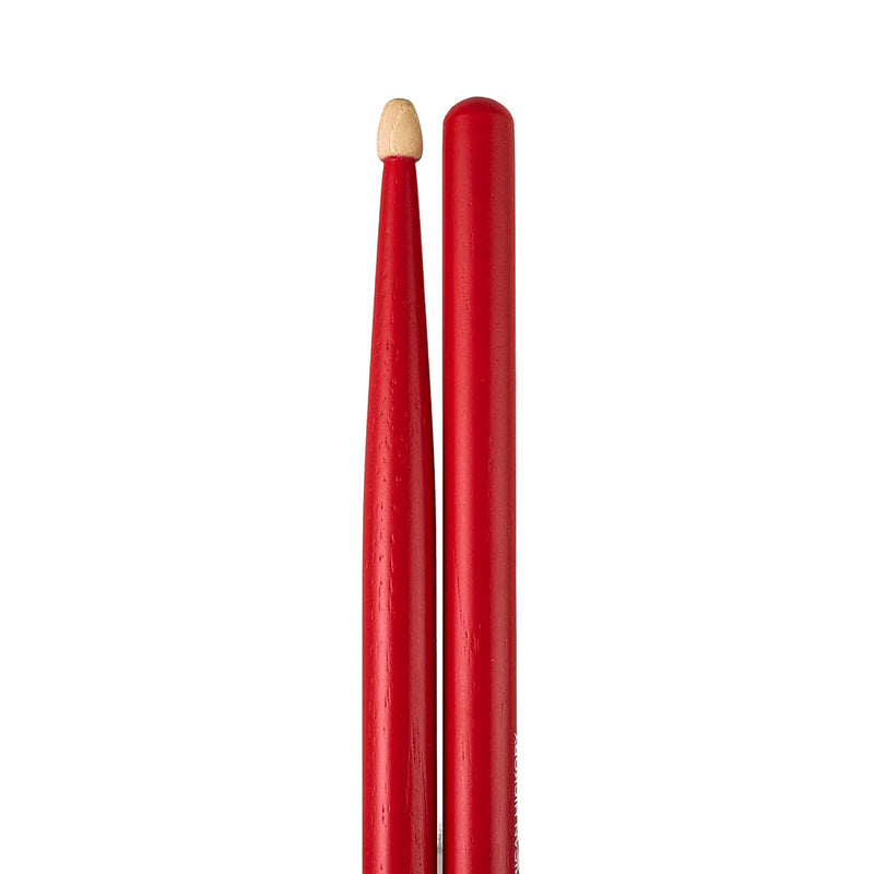 Total Percussion 5A Wood Tip Drum Sticks - Red