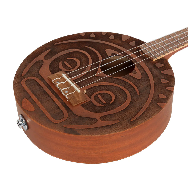 Tiki Man Ukulele /With Pickup & Gigbag