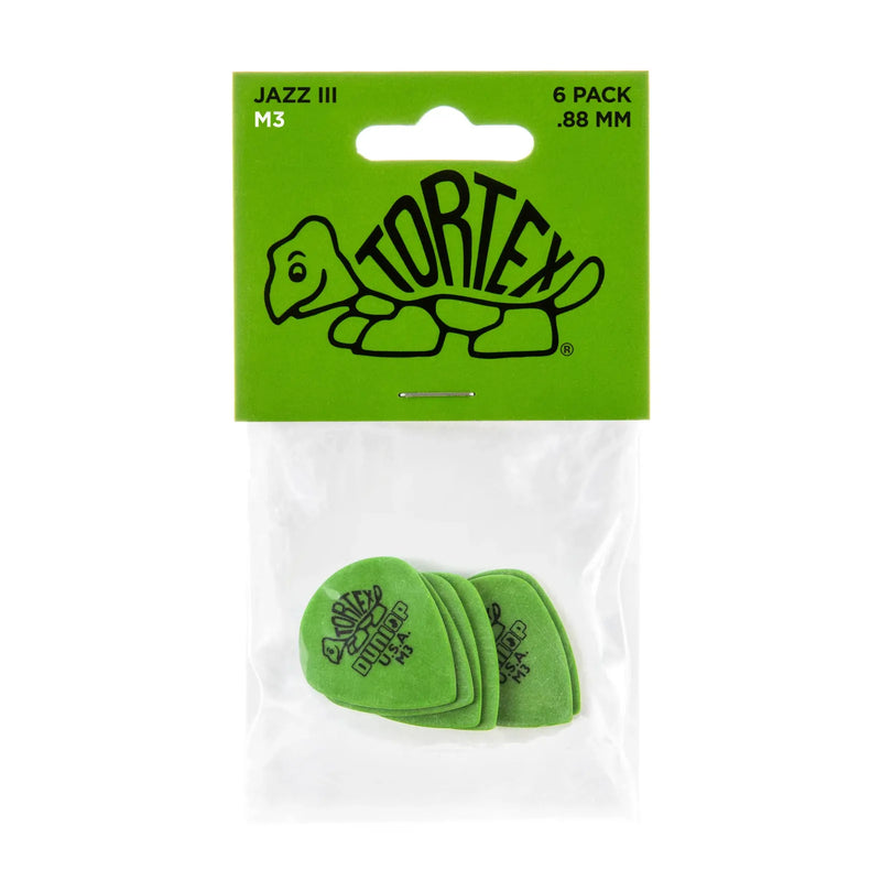 Dunlop Tortex Jazz M3 Picks - 6 Pack