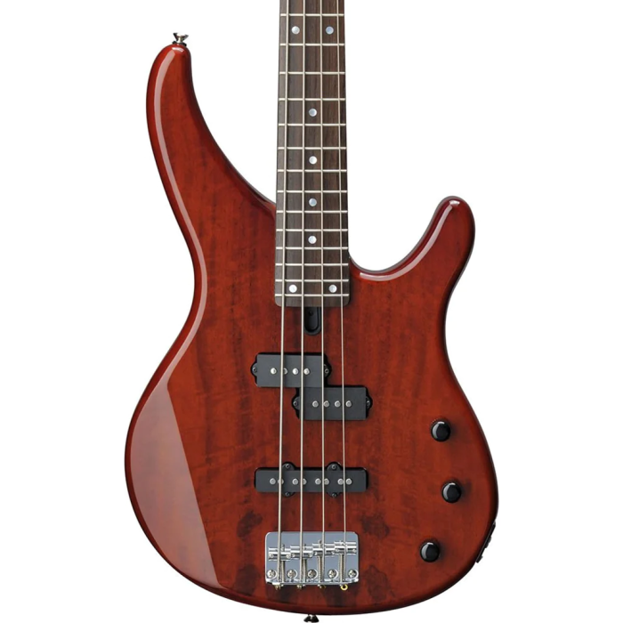 Yamaha TRBX174 TRBX Series Bass Guitar Exotic Wood In Root Beer
