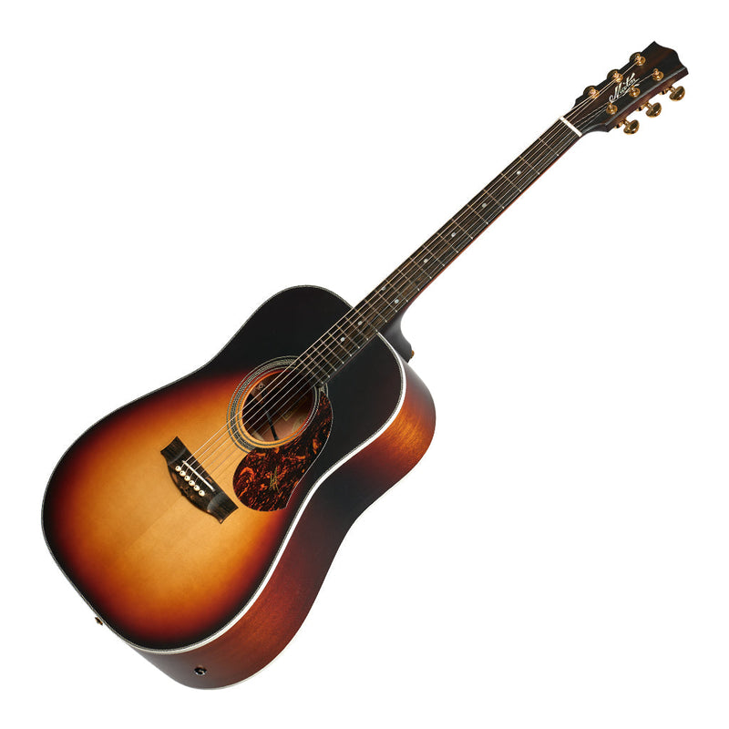 Maton Troubadour Dreadnought Acoustic/Electric Guitar - Tobacco Sunburst