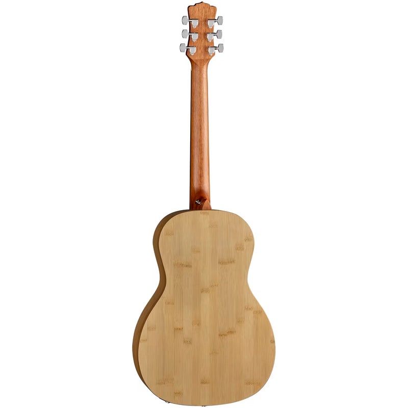 Luna Woodland Bamboo Parlor Size Acoustic-Electric Guitar