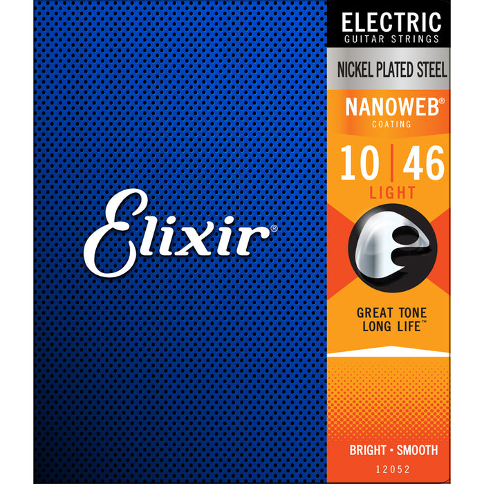 Elixir Nanoweb Electric Guitar Strings – Light 10-46