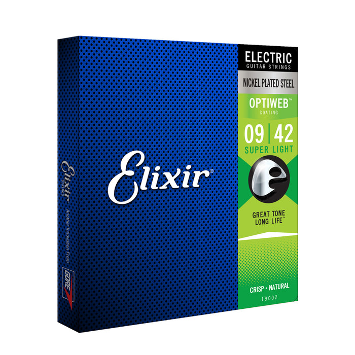 Elixir Optiweb Electric Guitar Strings – Super Light 9-42