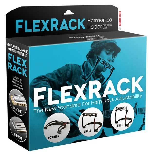 Hohner Flex Rack Deluxe Harmonica Holder - Adjusts in Position, Angle and Height! - Arties Music Online