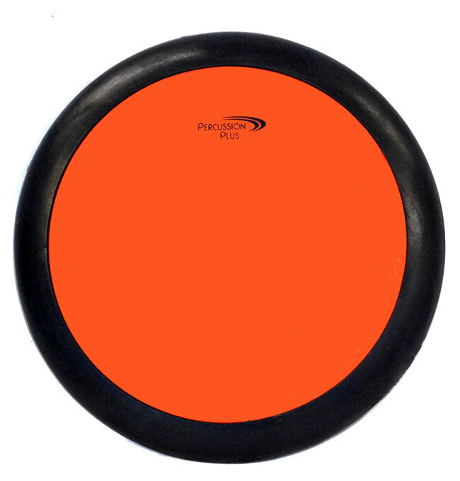 Percussion Plus 8" Round Drum Practice Pad in Orange