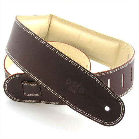 2.5 INCH PADDED GARMENT STRAP SADDLE BROWN/BEIGE