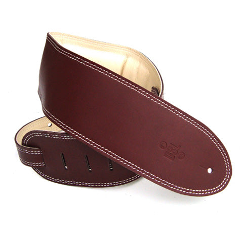 3.5 INCH PADDED GARMENT STRAP MAROON/BEIGE