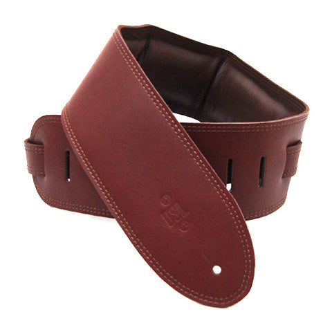 3.5 INCH PADDED GARMENT STRAP MAROON/BROWN