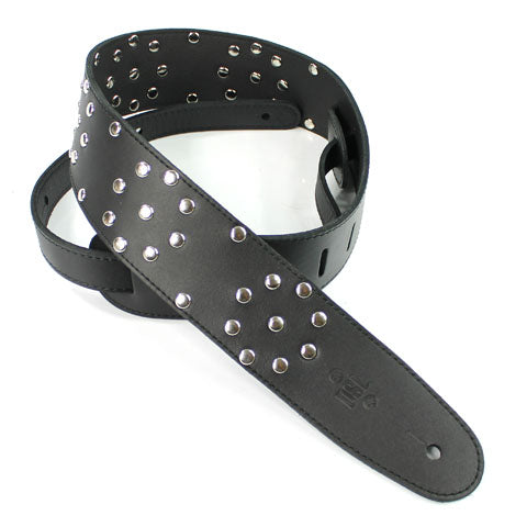 2.5 INCH POLKA DOT STRAP BLACK