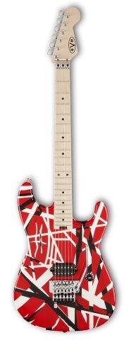 EVH Striped Series Red with Black Stripes