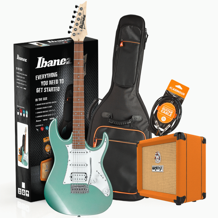 IBANEZ RX40 GUITAR PACK W/ORANGE AMP & ACCESSORIES (BLACK, BLUE or GREEN)