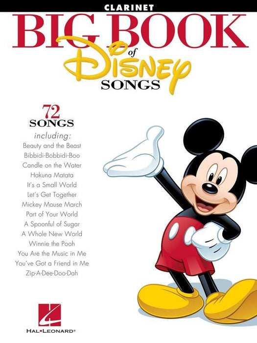 BIG BOOK OF DISNEY SONGS - CLARINET - Arties Music Online