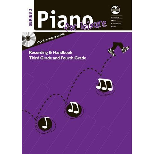AMEB PIANO FOR LEISURE SERIES 3 RECORDING & HANDBOOK (GR 3 & 4) - Arties Music Online