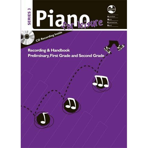 AMEB PIANO FOR LEISURE SERIES 3 RECORDING & HANDBOOK (PRELIM TO GR2) - Arties Music Online