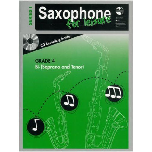 AMEB SAXOPHONE FOR LEISURE (Bb) SERIES 1 - GRADE 4 - Arties Music Online