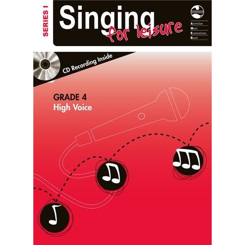 AMEB SINGING FOR LEISURE (HIGH VOICE) SERIES 1 - GRADE 4 - Arties Music Online