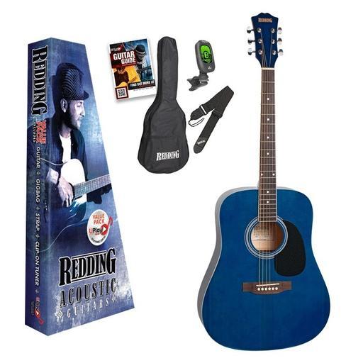 Redding 4/4 Size Dreadnought Acoustic Guitar Pack - Arties Music Online