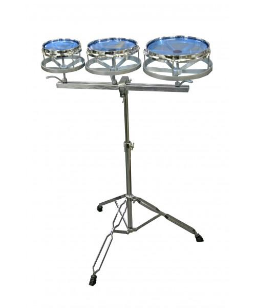 DXP TUNABLE ROTO TOM 6/8/10 INCH SET W/ DOUBLE BRACED STAND - Arties Music Online