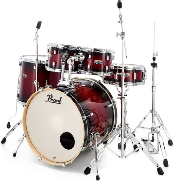 Pearl Decade Maple 22-Inch Fusion Plus Drum Kit + Hardware (Gloss Deep Red Burst)