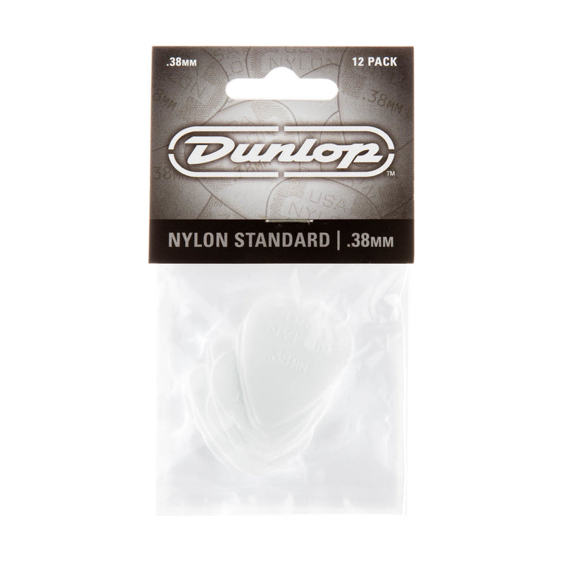 DUNLOP NYLON STANDARD GREYS PLAYER PACK (12 PICKS) - 0.38mm