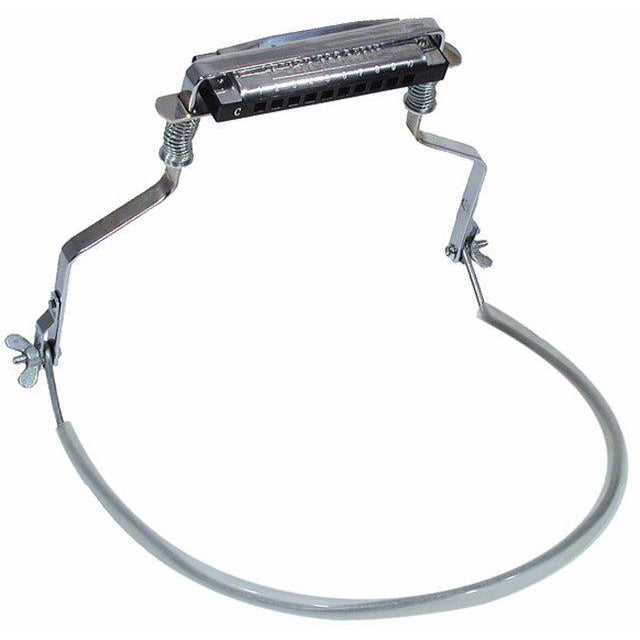 Hohner 10-Hole Diatonic Harmonica Holder with Plastic Coated Metal Neck Brace - Arties Music Online