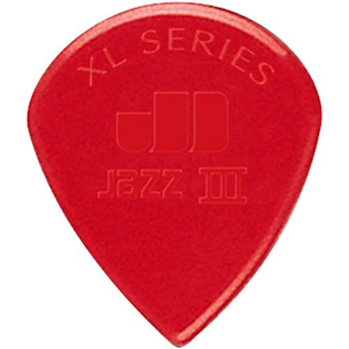 JIM DUNLOP JAZZ III XL RED NYLON PLAYER PACK (QTY 6) - Arties Music Online