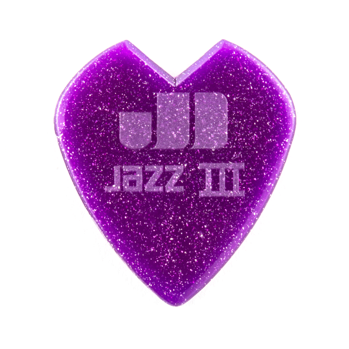 Kirk Hammett Jazz III Purple Guitar 6 Pick Pack