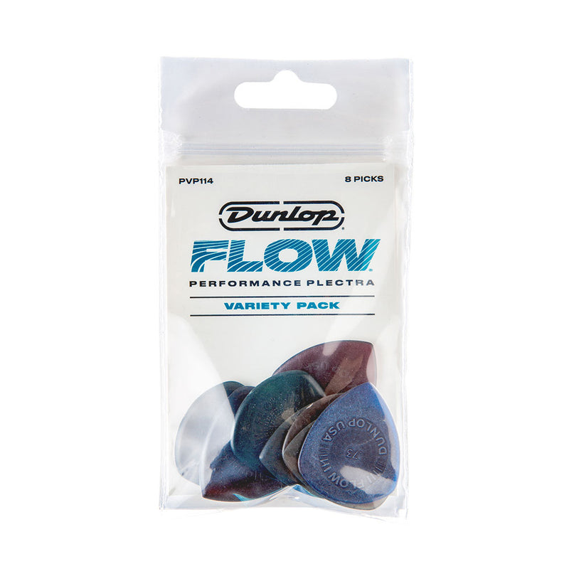 DUNLOP FLOW PICKS VARIETY PLAYER PACK - 8 PICKS