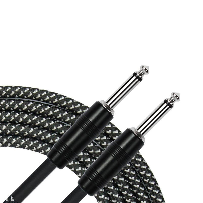 Kirlin IWC201BK 20ft Black Woven Guitar Cable