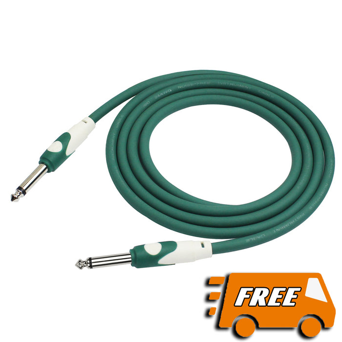 KIRLIN 20FT GUITAR CABLE - GREEN