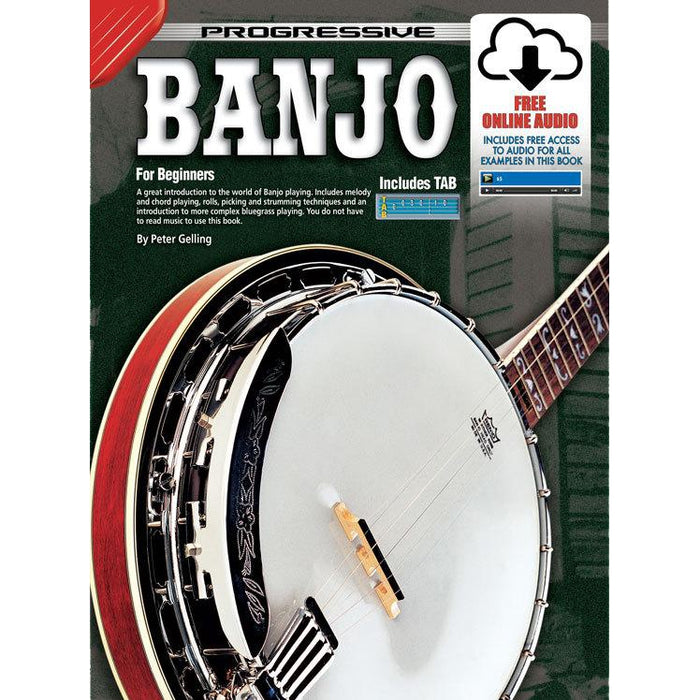 Progressive Banjo Book/Online Video & Audio - Arties Music Online