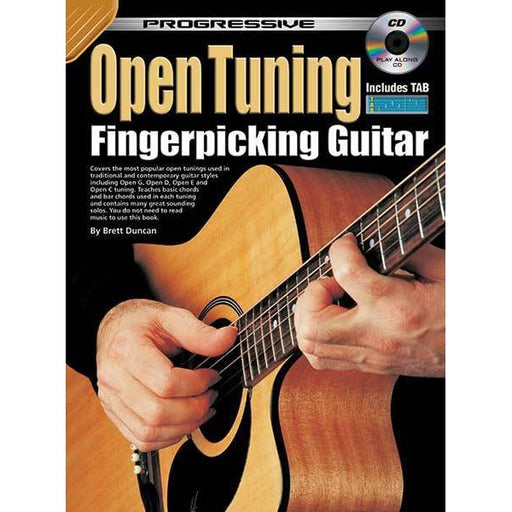 Progressive Open Tuning Fingerpicking Guitar Book/CD - Arties Music Online