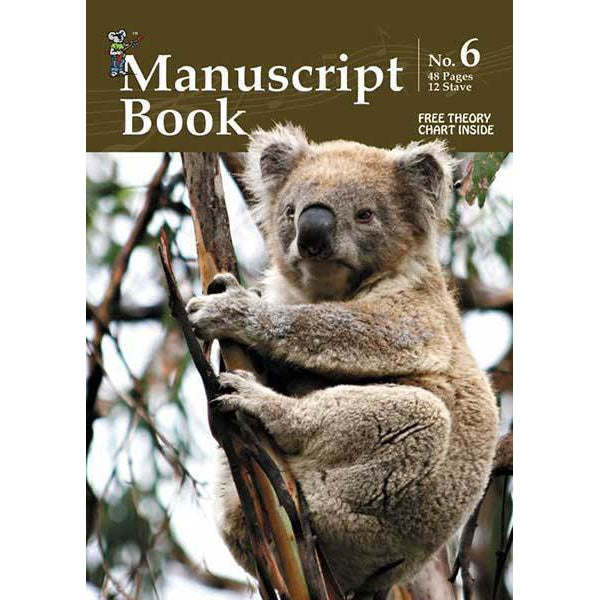 Progressive Manuscript Book 6 Top Spiral Bound. 48-Pages/12 Stave - Arties Music Online