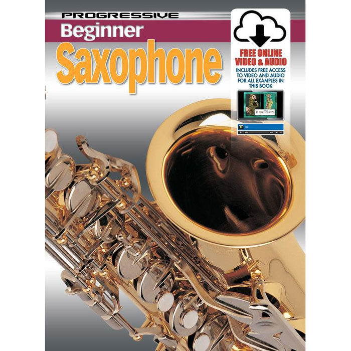 Progressive Beginner Saxophone Book/Online Video & Audio - Arties Music Online