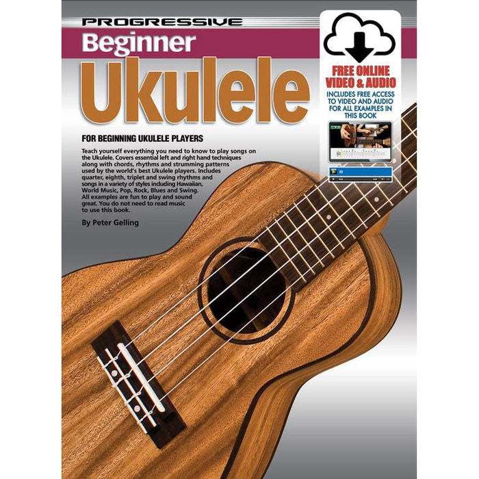 Progressive Beginner Ukulele Book/Online Video & Audio - Arties Music Online
