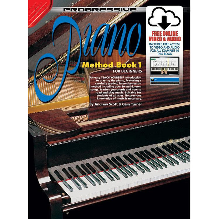 Progressive Piano Method  Book 1 Book/Online Video & Audio - Arties Music Online