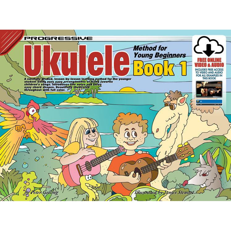Progressive Ukulele Method for The Young Beginner Book/Online Video & Audio - Arties Music Online
