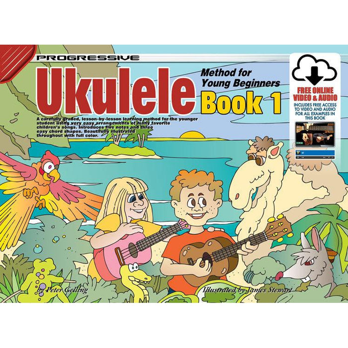 Progressive Ukulele Method for The Young Beginner Book/Online Video & Audio - Arties Music Online