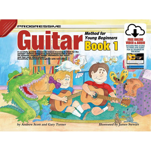 Progressive Guitar Method 1 for Young Beginners Book/Online Video & Audio - Arties Music Online