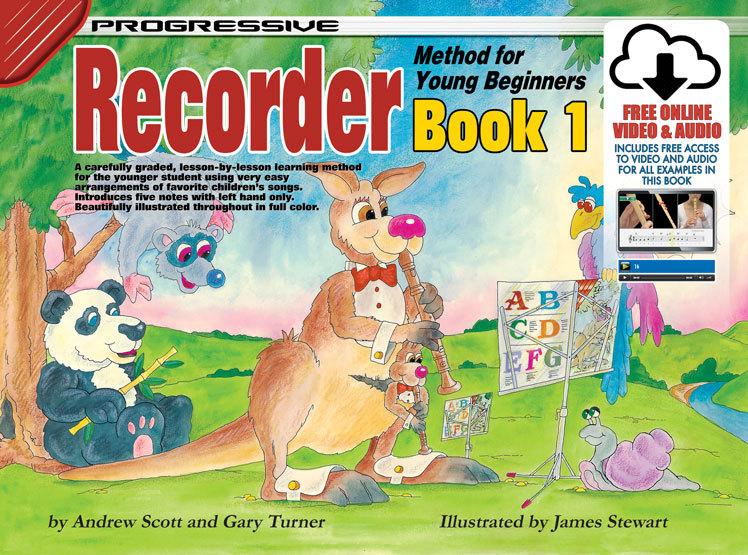 Progressive Recorder Book 1 for Young Beginners Book/Online Video & Audio - Arties Music Online