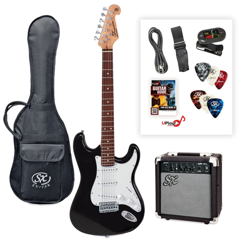 SX 4/4 Electric Guitar Pack in Black
