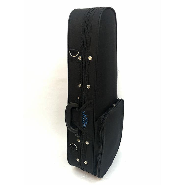 Lanikai Polyfoam Concert Ukulele Case in Black with Lanikai Logo - Arties Music Online